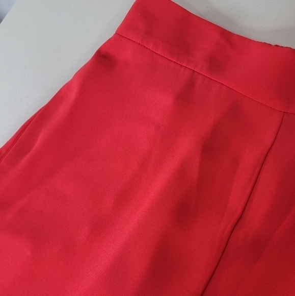 Leith RED Easy Crop High Rise Wide Leg Pants - Size L - Picture 5 of 14